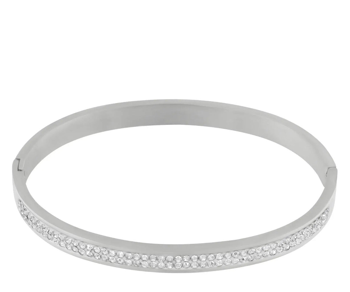 Dansk Copenhagen Joy Wide armring - CZ silver / waterproff