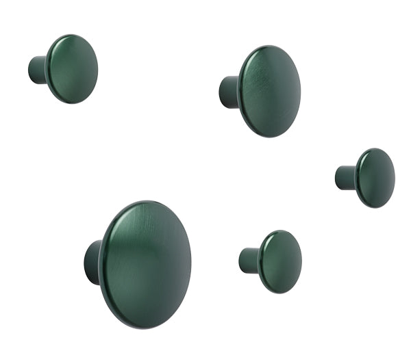 Muuto The Dots Metal - Sæt á 5 stk - Dark Green