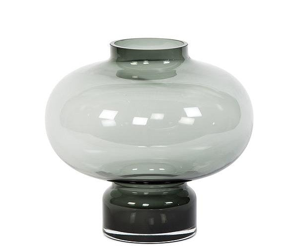 Dekocandle Boll glas vase - 32x35 cm - smoke grey