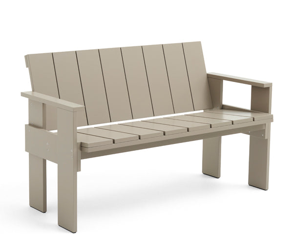 HAY Crate Dining Bench - Pinewood - London Fog