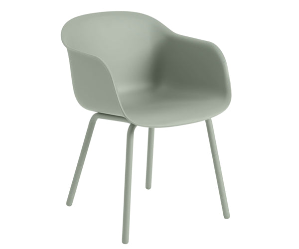 Muuto Havesæt - 70/70 Outdoor Spisebord + 6 stk. Fiber Outdoor Armchair