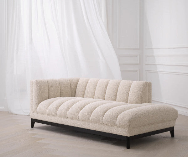 Eichholtz Ditmer loungesofa - boucle cream - venstre