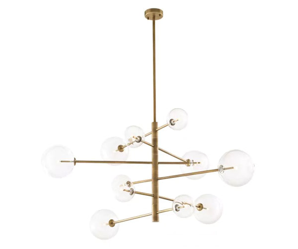 Eichholtz Argento L Chandelier - Antique Brass