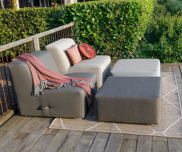 Exotan Kubbana loungestol - stone grey