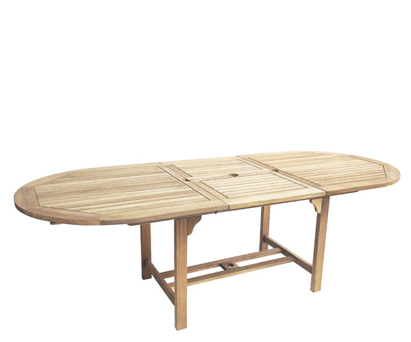 Royal Teak Family Udtræksbord - Oval - 180-240x100cm