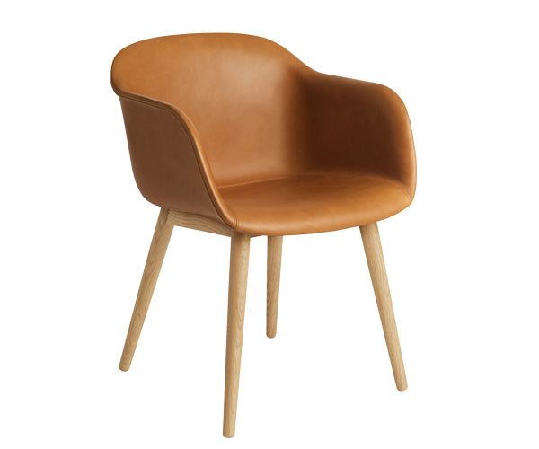 Muuto Fiber Armchair - Oak - Cognac