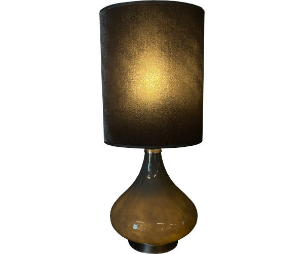 Flavia Mini bordlampe - grå - velvet gris skærm