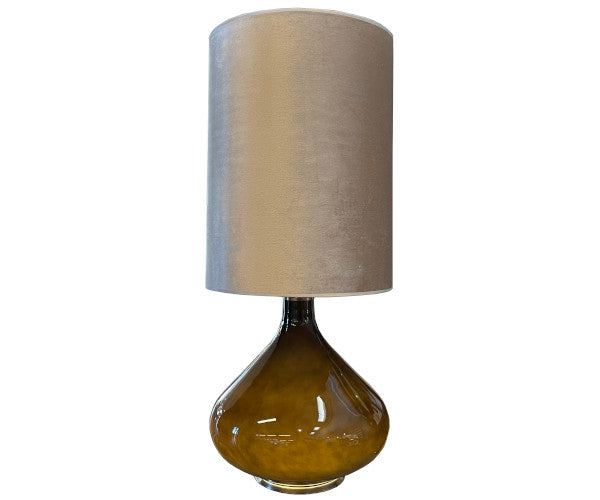 rue verte lampe flavia lampe lampe med lys i fod - beige velour