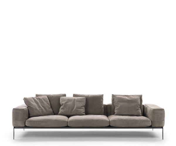 Flexform Lifesteel sofa 275cm - Pelle De Luxe 701