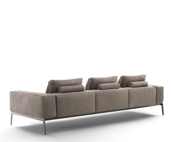 Flexform Lifesteel sofa 275cm - Pelle De Luxe 701