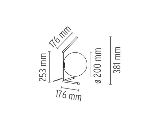 Flos IC Light Table Low krom