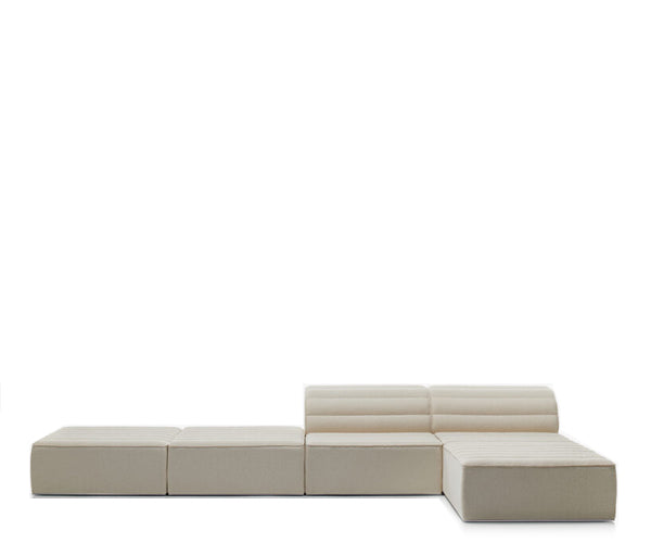 Acerbis Design Free System Modulsofa - Kurvet - 5 moduler - Paradise Stof