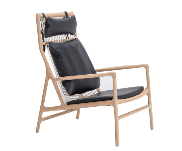 Gazzda Dedo Lounge Chair - Dakar Læder - Sort