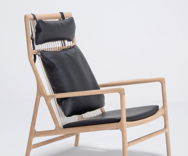 Gazzda Dedo Lounge Chair - Dakar Læder - Sort