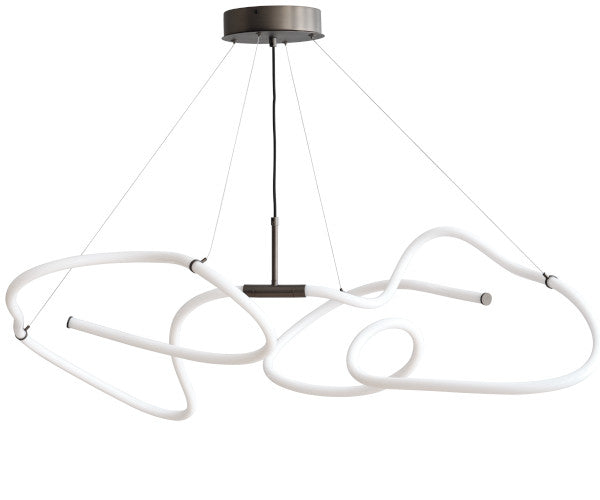 101 CPH Ghost chandelier - mini - white/bronze