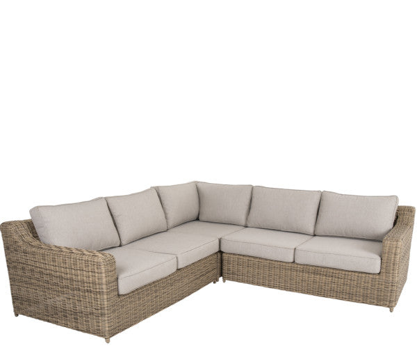 Brafab Glendon hjørnemodul - rustik polyrattan / beige - 102