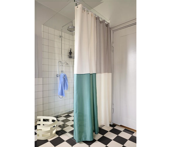 HAY Check Shower Curtain - Badeforhæng - Green