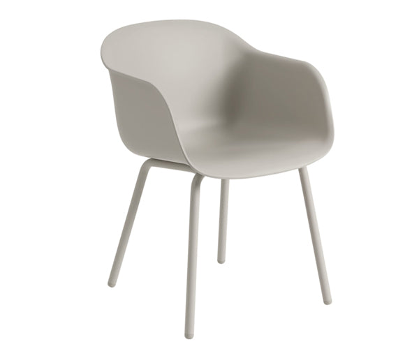 Muuto Havesæt - 70/70 Outdoor Spisebord + 6 stk. Fiber Outdoor Armchair