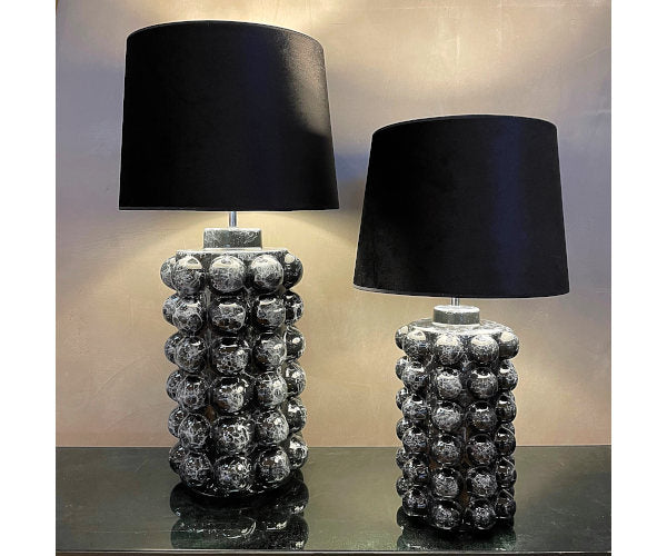 hallbergs bubbels lampe black marble