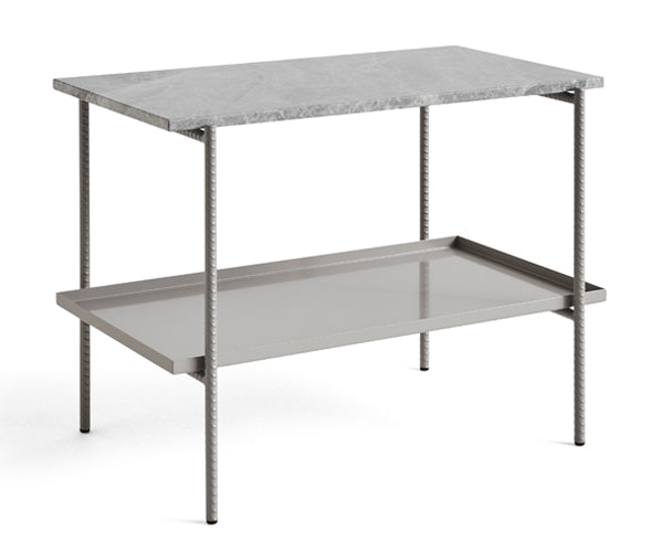 HAY Rebar Sidebord 75x44 cm. - Fossil Grey Marmor