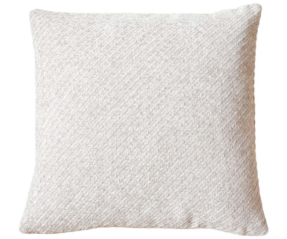 Specktrum Herringbone pude - ivory - 45x45