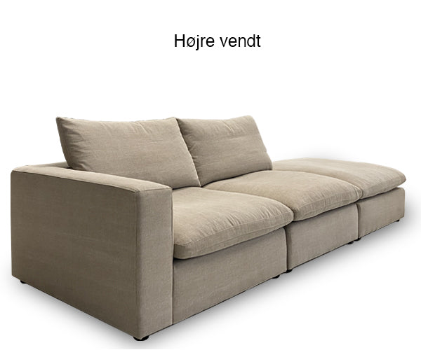 Nord komfort Lazy Sofa - 301 cm. - Open End - Kiss Stof