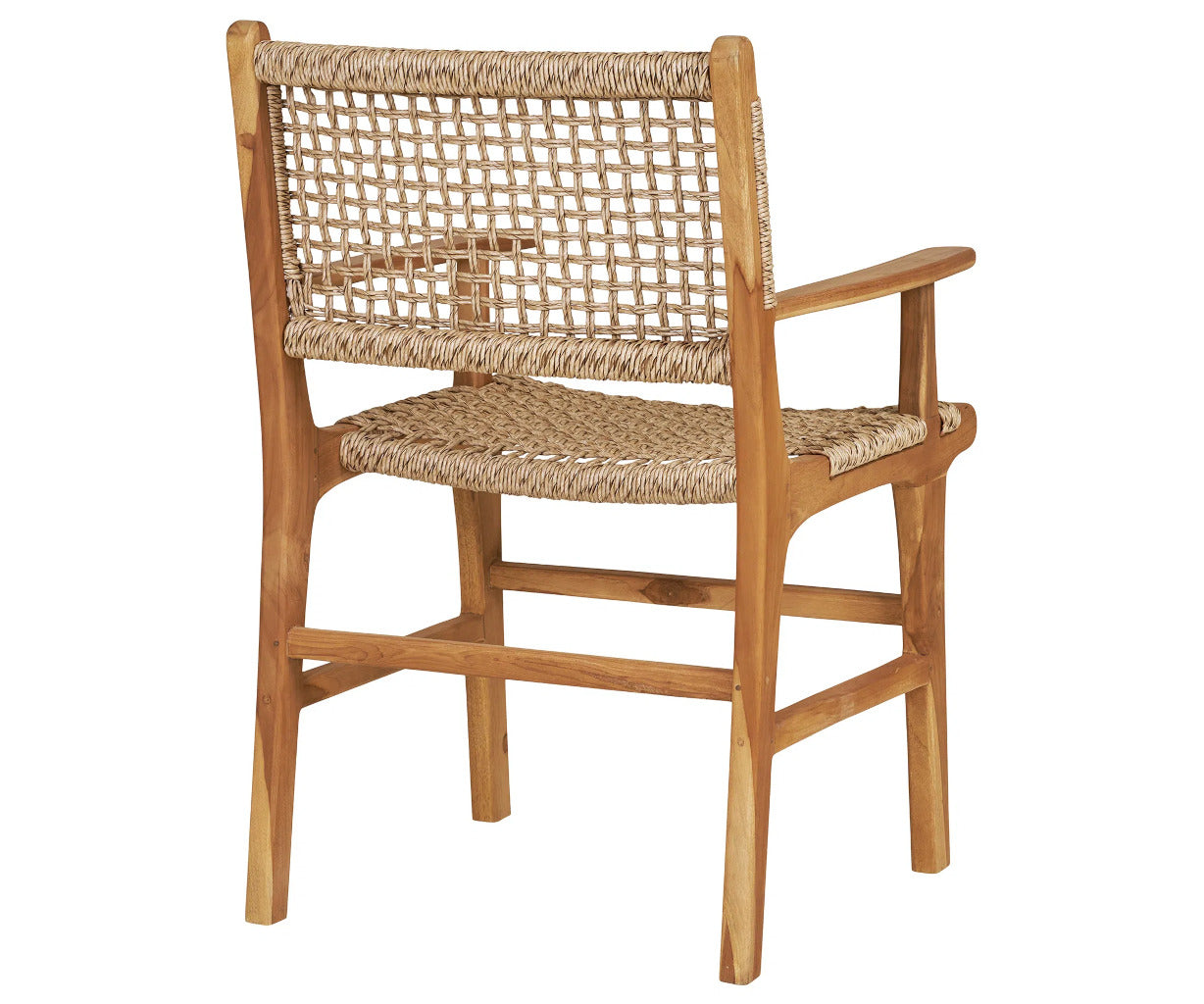 Derby spisebordsstol m/arm - teak / polyrattan