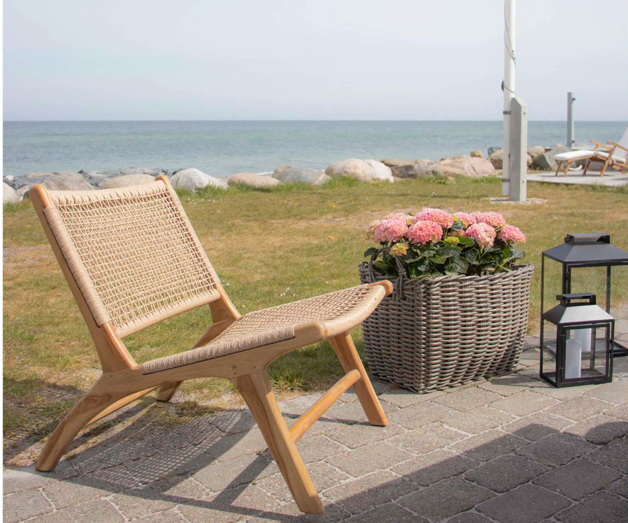 Derby stol - teak / polyrattan