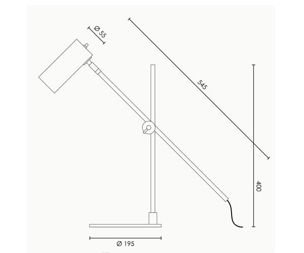 Rubn Lektor Desk Bordlampe - Brass