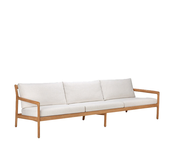 Ethnicraft Teak Jack Outdoor Sofa - 265cm - Off-White