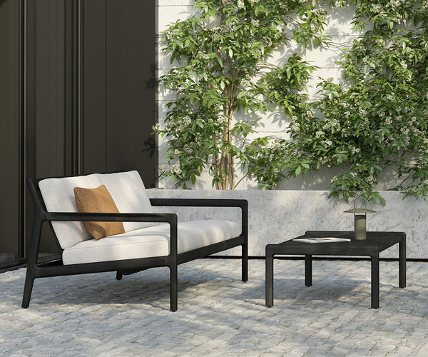 Ethnicraft Jack Outdoor Black Coffee Table - 150x65cm.