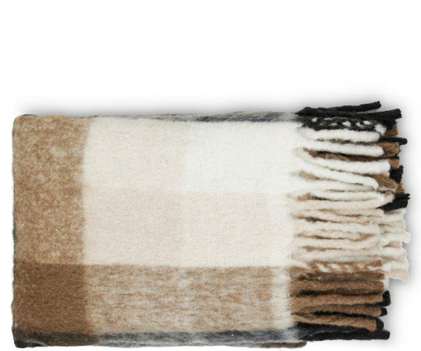 Jakobsdals Bello Grande plaid - 200x140 - brun/beige