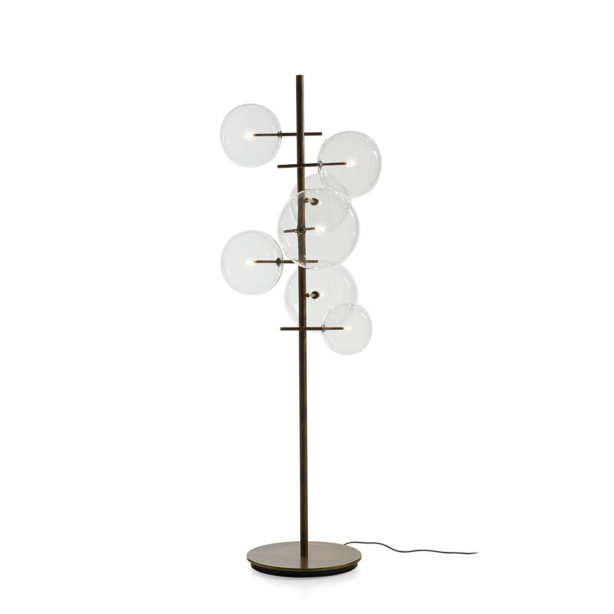 Gallotti & Radice Bolle Stelo Standerlampe - Klar Glas