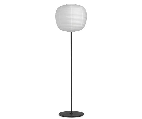 HAY Common Floor Lamp - Sort Stål Base - Peach Shade