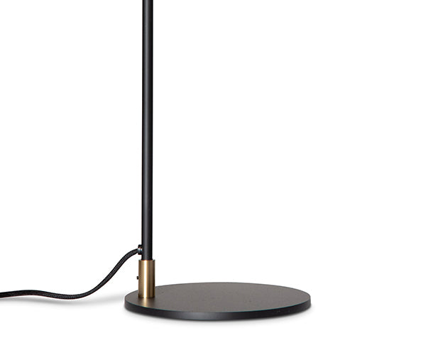 Rubn Lektor Gulvlampe - Black - Brass