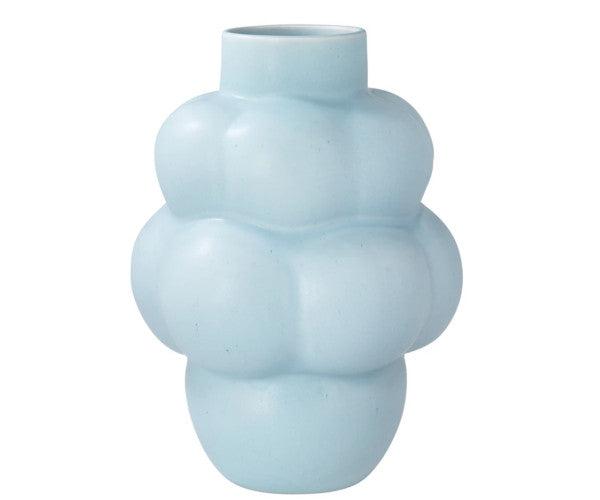 Louise Roe ceramic balloon vase sky blue