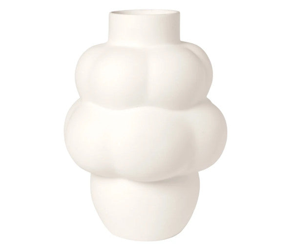 louise roe keramik balloon vase raw white