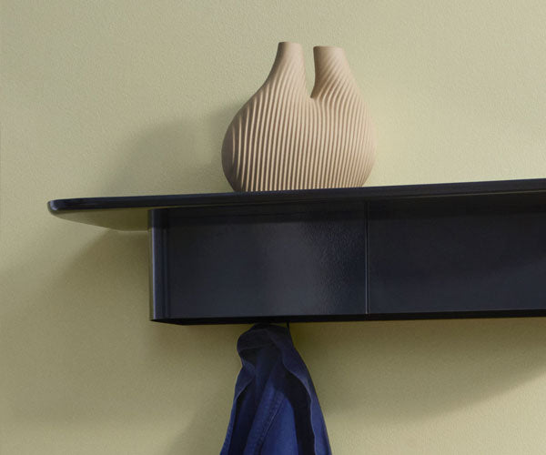 HAY Korpus Shelf - 4 Hooks - Medium - Midnight Blue