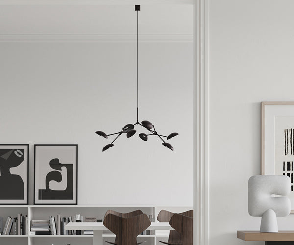 101 CPH Drop Chandelier - Mini - Burned Black