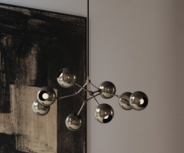 101 CPH Drop Chandelier - Globe - Mini - Chrome