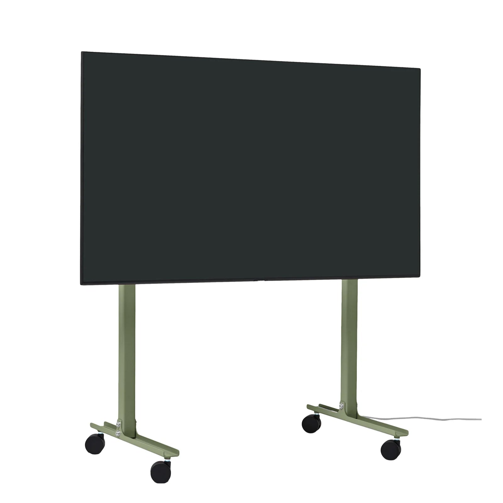 Pedestal Straight Rollin TV Stander - Mossy Green