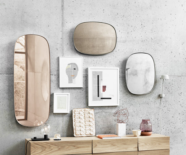 Muuto Framed Mirror - Spejl - Lille - Taupe Clear