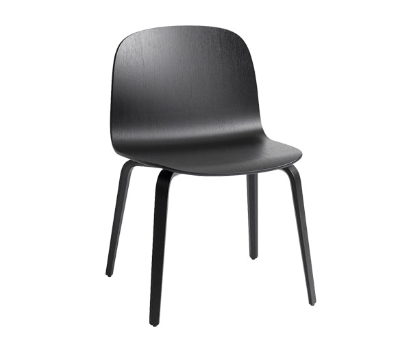 Muuto Visu Wide Black Wood Chair