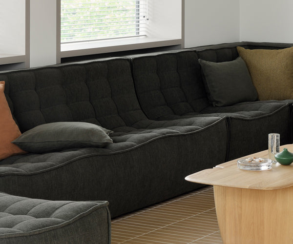 Ethnicraft N701 sofa - 3 seater - Moss