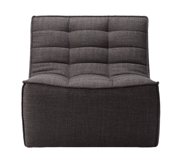 Ethnicraft N701 sofa - 1 seater - Dark Grey