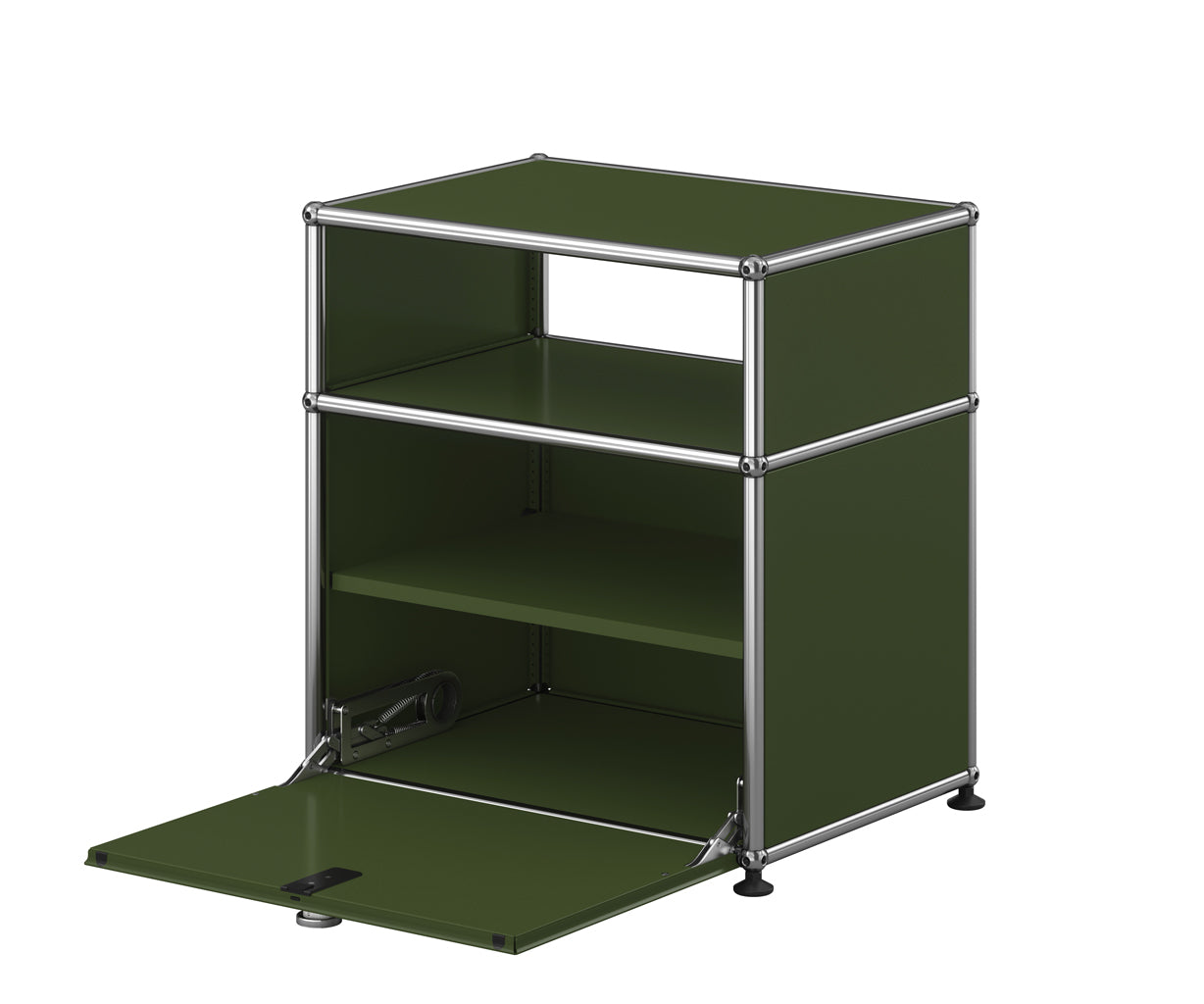 USM Haller Natbord m skuffe - Olive Green