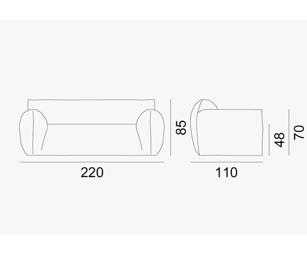 Gervasoni Nuvola 10 Sofa - 3D Stof