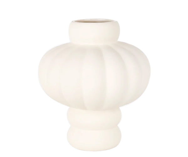 Louise Roe Balloon Ceramic vase - 02 - Raw White