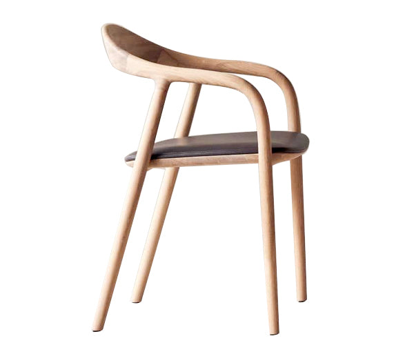 Artisan Neva Chair - Eg - Sort Zenith Læder