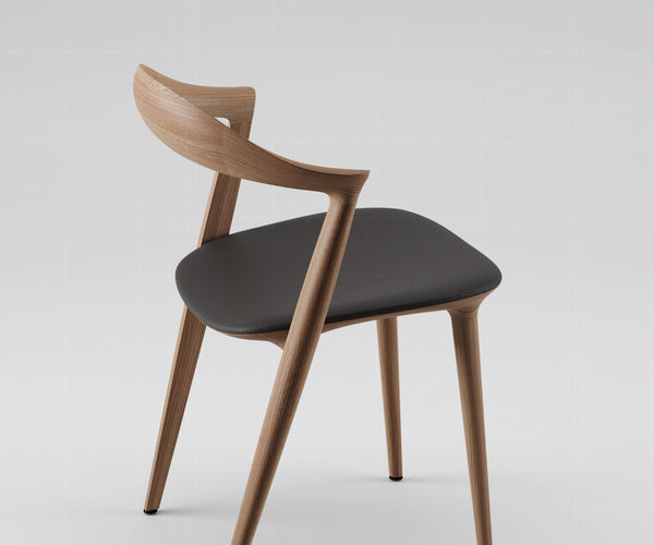 Artisan Addo Chair - Eg - Sort Zenith Læder